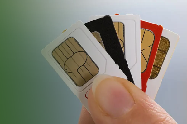 Illustrating the concept of checking SIM ownership using an ID card.