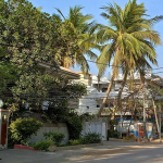 A family-friendly residential street in Gulshan-e-Iqbal, Karachi.