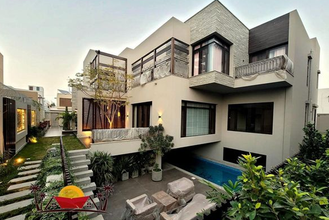 A luxurious house with a modern design in DHA Karachi.